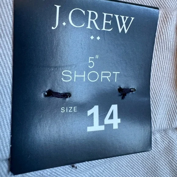 J.Crew Beige Chino Shorts Size 14 | 5” Short | New With Tags - Picture 2 of 9